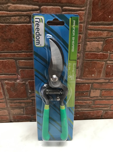 Gunting Dahan FREEDOM 8in / Gunting Tanaman Bunga Ranting Daun / Pruner Shears 8&quot; STV-296 (Garden)