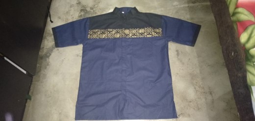 Kemeja Batik Pria Manggar Abu