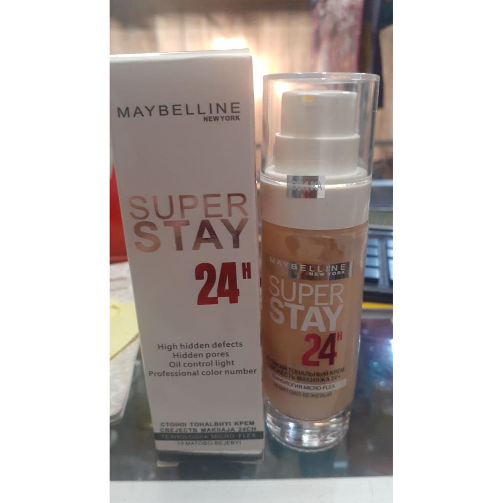 (CYBER) COD TERBARU FOUNDATION MAYBELLINE SUPERSTAY 24HOURS FULL COVERAGE /PIGMENTED /TAHAN LAMA