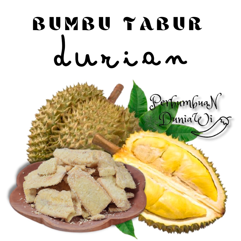 

Bumbu Tabur Rasa Durian Bubuk Seasoning Powder 500gr - Perbumbuan Duniawi