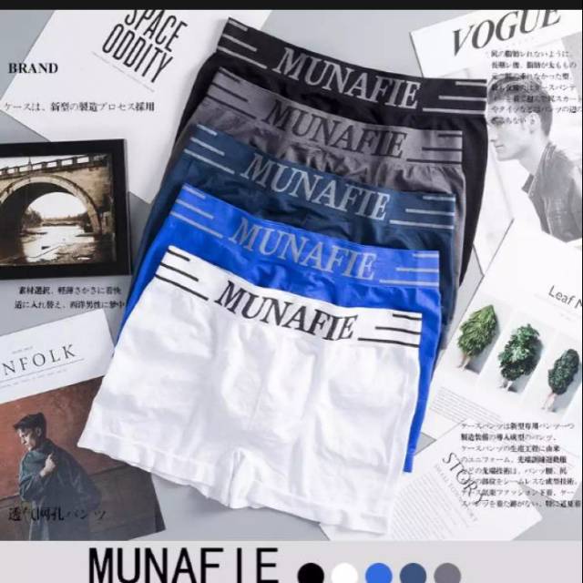 Boxer Munafie pria/CD munafie pria import lembut kualitas bagus