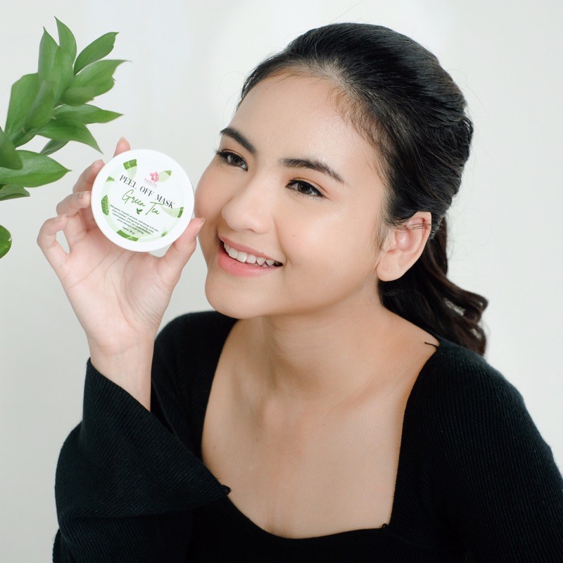 PEEL OFF MASK GREEN TEA 30 GR | NABILA | NABILA SKINCARE | NABILASKINCARE