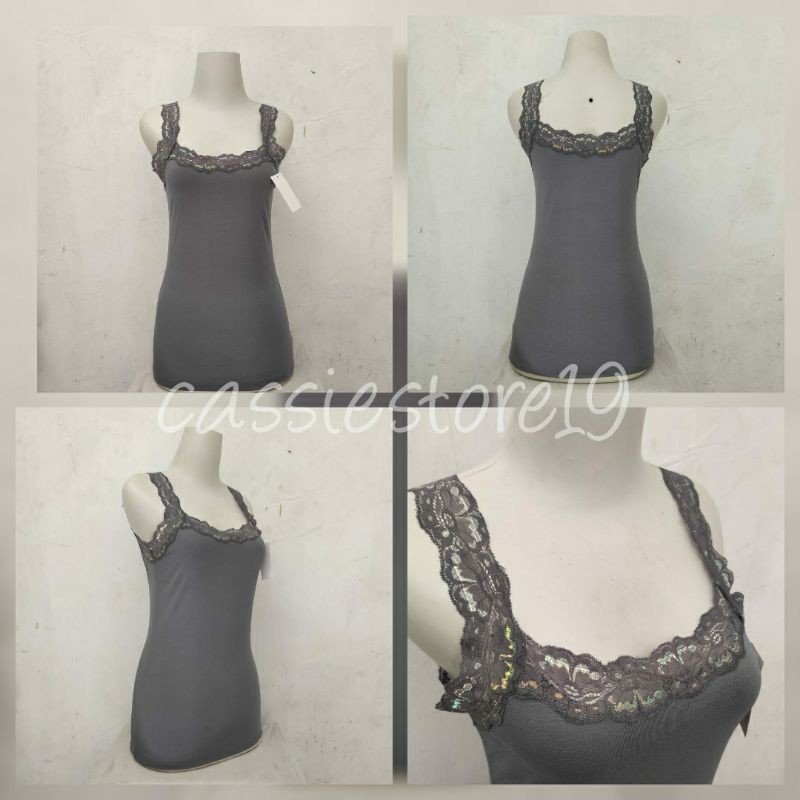 TANGTOP WANITA RENDA/SINGLET WANITA TALI RENDA MURAH