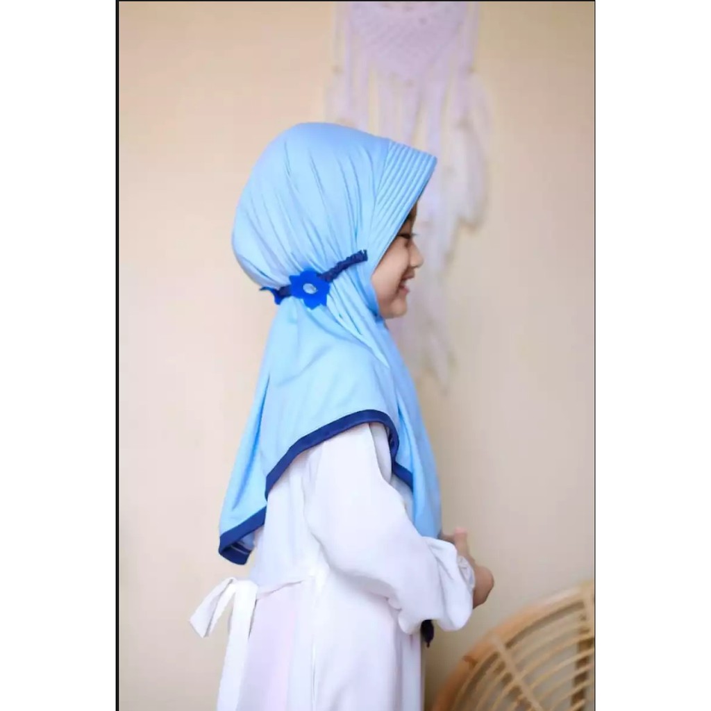 Jilbab Anak Mawar Usia 3-6 Tahun Bahan Jersey Terbaru Termurah / Alody's Collection