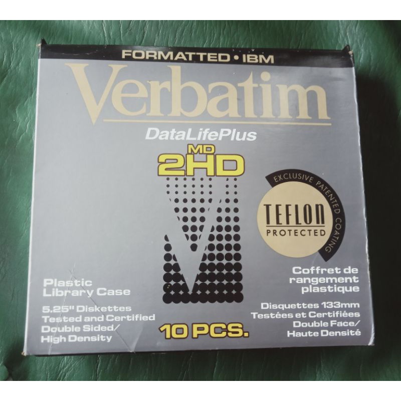 Disket Jadul Disquette Verbatim Data Life Plus 2 HD