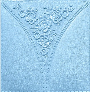 Stiker Dinding 3d Bahan Busa Tahan Air Warna Putih Emas Silver Biru Pink Coklat Indonesia 2021-3# blue