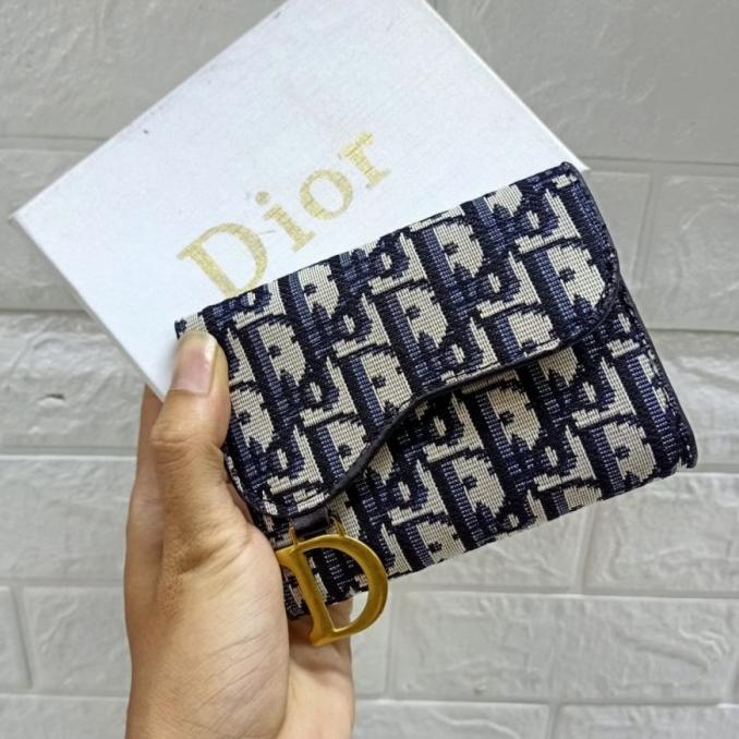 Dior Mini clip Wallet dompet lipat wanita premium impor termurah