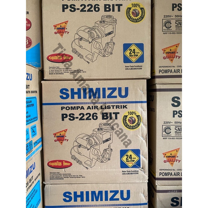 Pompa Air Shimizu PS 226 BIT Non Otomatis