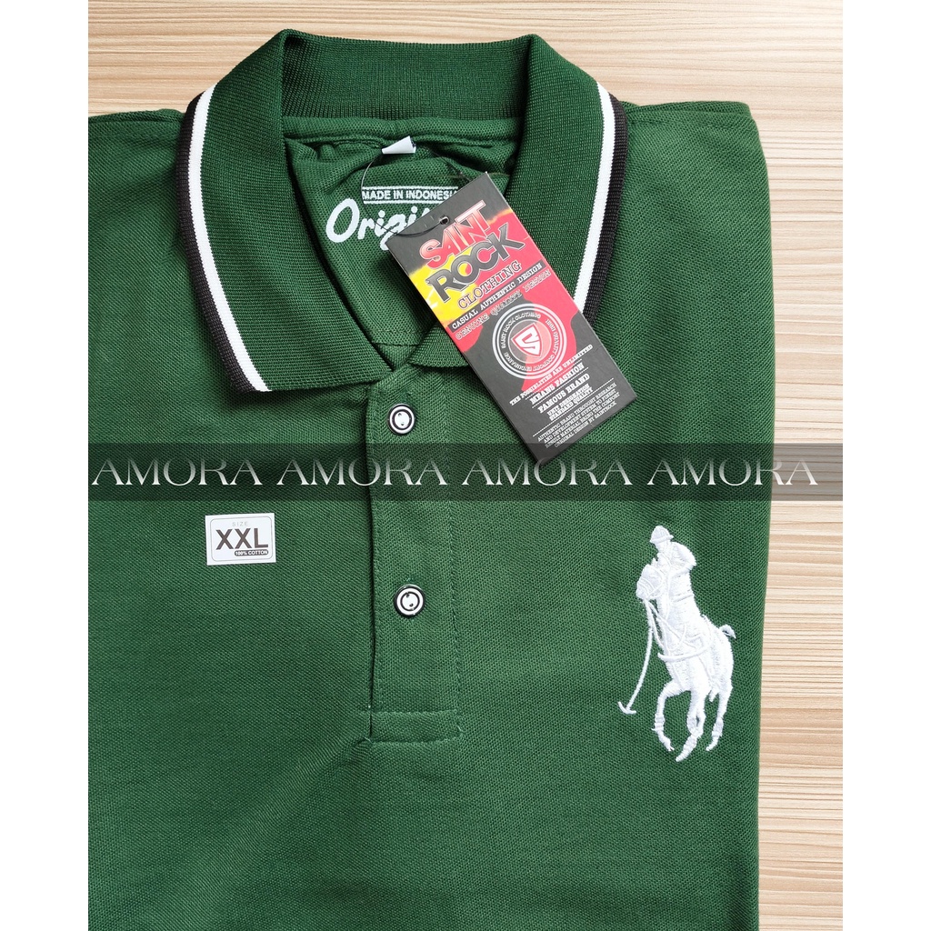 KAOS KERAH PRIA DEWASA JUMBO POLO LAKOS XL