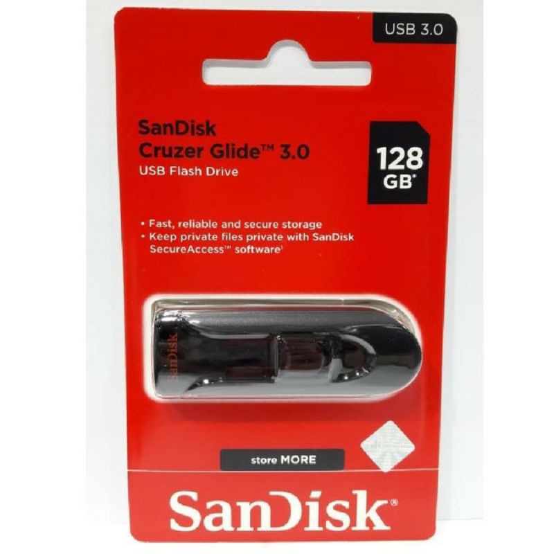 Sandisk Flahsdik 128GB Cruzer Glide USB 3.0 Flash Drive SDCZ600