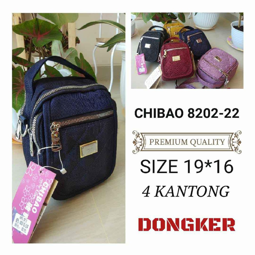 TAS SLEMPANG WANITA CHIBAO BAHAN KANVAS KODE 8202-22.TAS CHIBAO TERBARU TAS WANITA IMPORT BISA COD!!