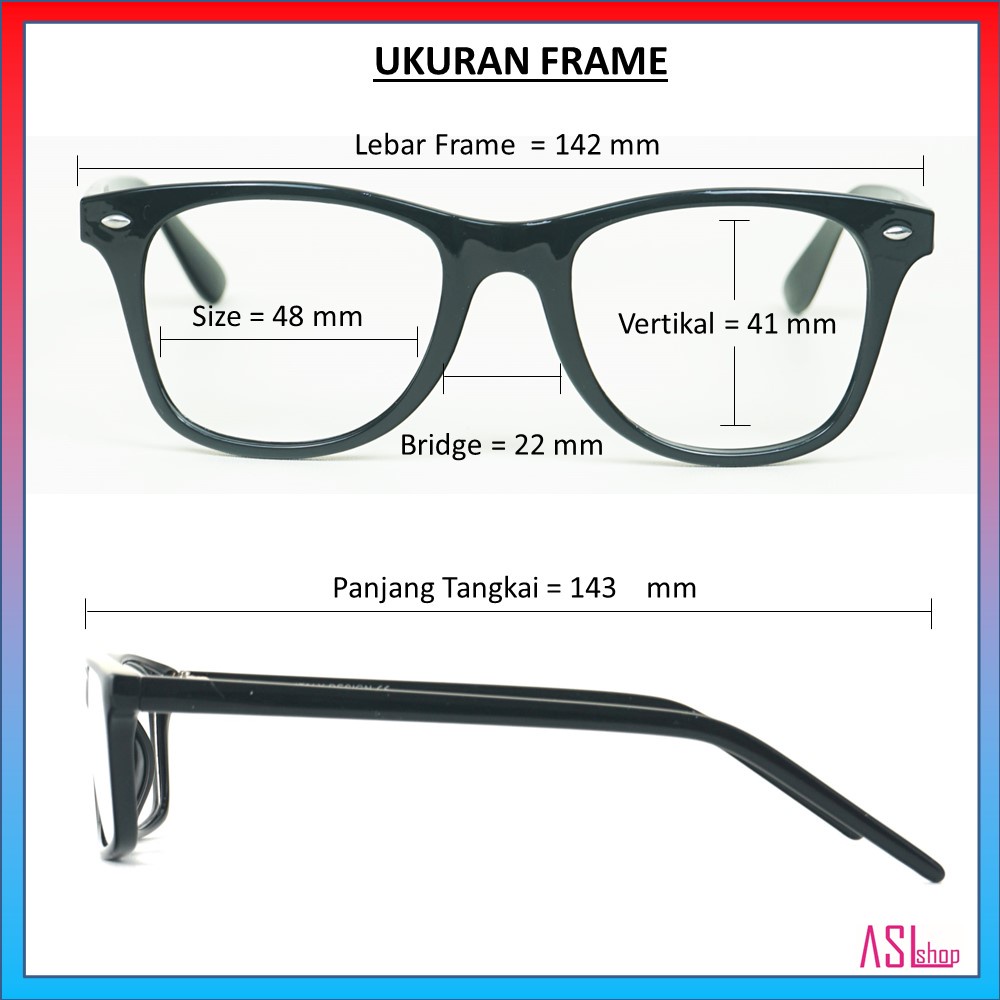 FRAME KACAMATA MINUS (4004CL) + LENSA BLUERAY