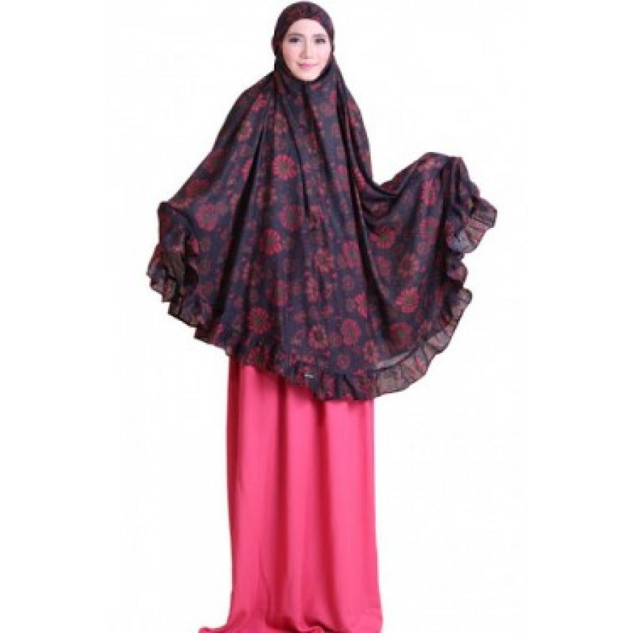 Zahranaa Mukena Arumi 08 - Black Pink