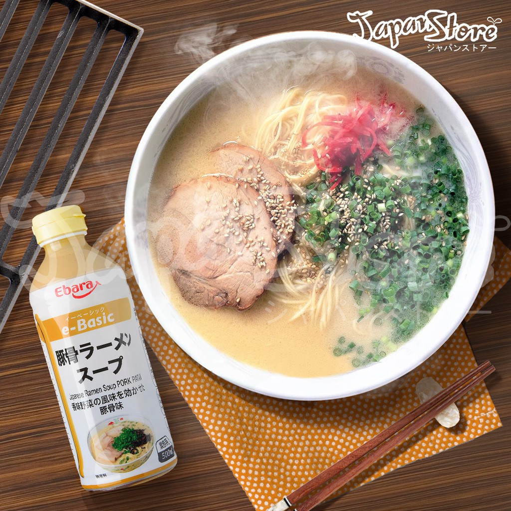 

Ebara E-Basic Instant Tonkotsu Pork Broth Ramen Soup 500ml