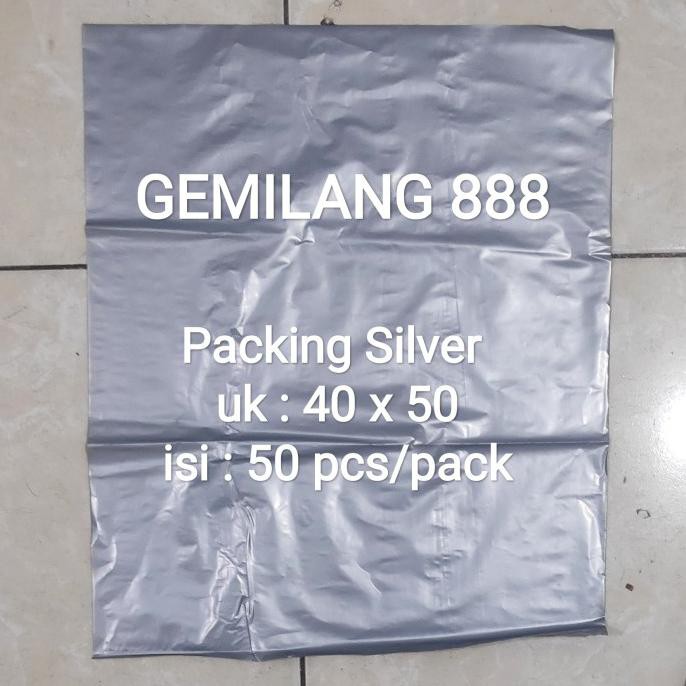 

BARU Plastik Packing Silver uk 40x50, Hd packing Silver