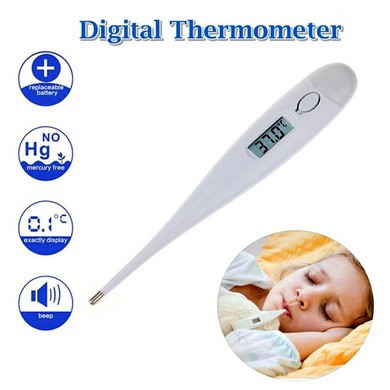 Mikusoo Termometer Digital Putih Untuk Dewasa dan Bayi Anak