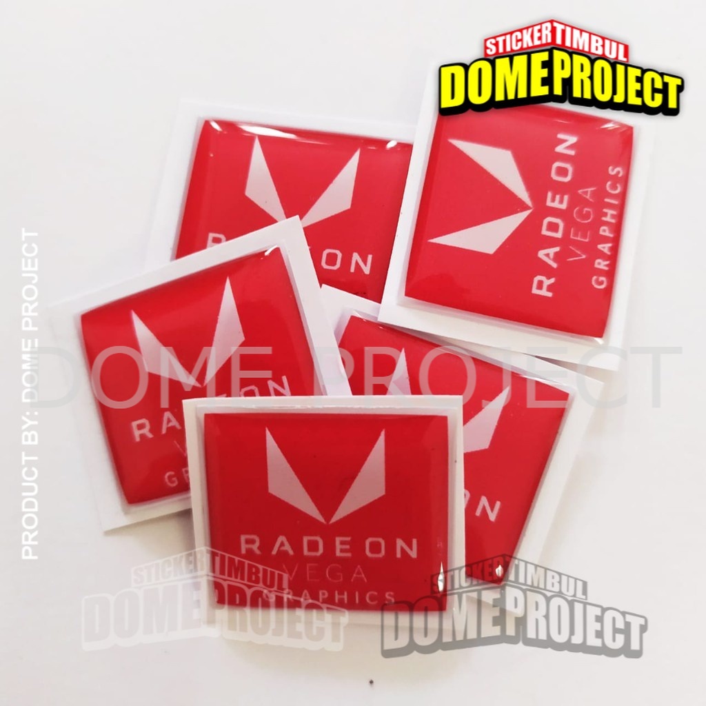 STICKER PC Stiker Laptop Timbul Aksesoris PC RADEON VEGA STIKER KOMPUTER