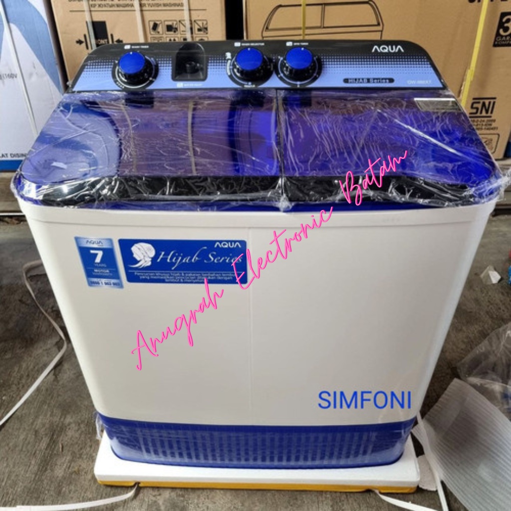 AQUA Mesin Cuci 2 Tabung 8KG QW-880XT / QW 880 XT batam