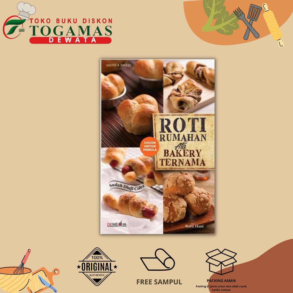 BUKU RESEP MAKANAN |  ROTI RUMAHAN ALA BAKERY TERNAMA   | RATU HANI