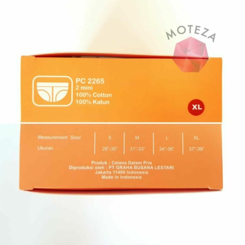 Celana Dalam Underwear Brief Pria - Pierre Cardin PC 2265 / PC2265 - Isi 2 pcs