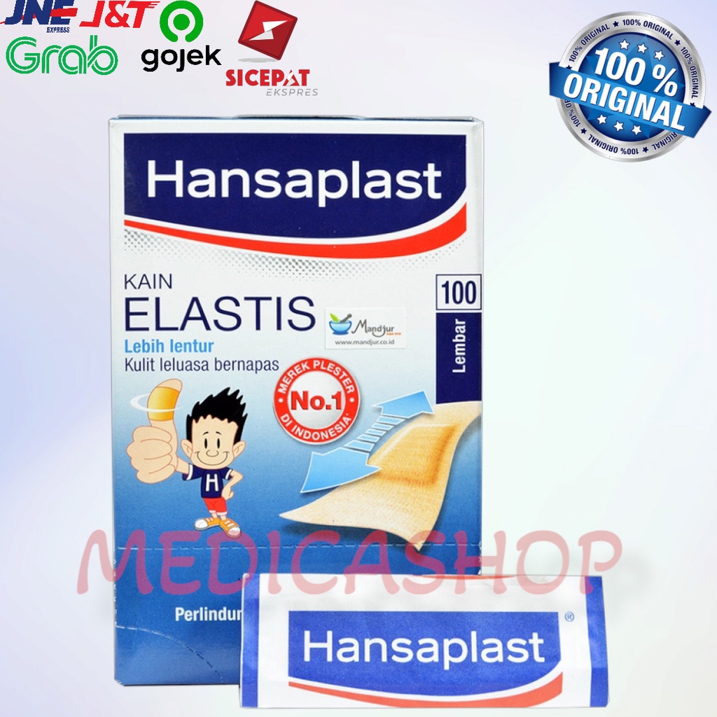 Plester Hansplast Elastis isi 100 pcs