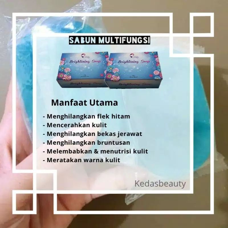 {NEW PACK}SABUN KEDAS BEAUTY / BRIGHTENING SOAP ORIGINAL 100% BPOM