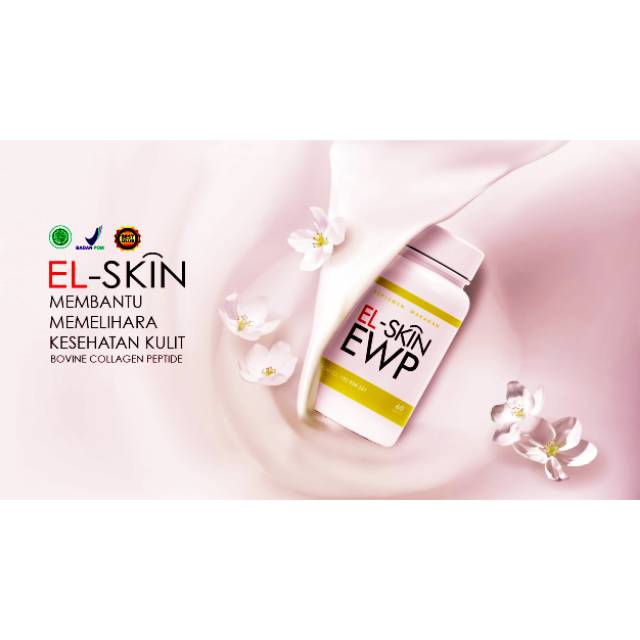 El skin ewp |  suplemen collagen sapi halal