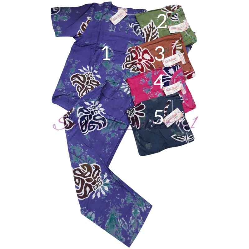baju tidur batik SUNAN JAYA Cp Abg lengan pendek