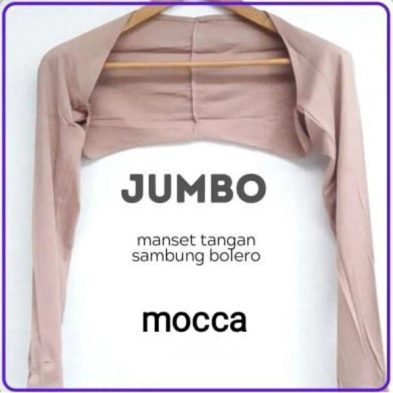 BOLERO.MANSET TANGAN SAMBUNG JUMBO(XL) Bahan Kaos Rayon Super