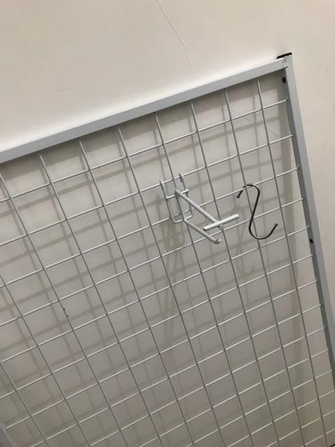 Wiremesh 60x120cm + H5 Wall Putih Kawat Ram Dinding Wire Grid