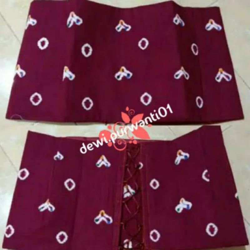 Angkin Jumputan /Angkin Instan /Stagen Jumput Instan