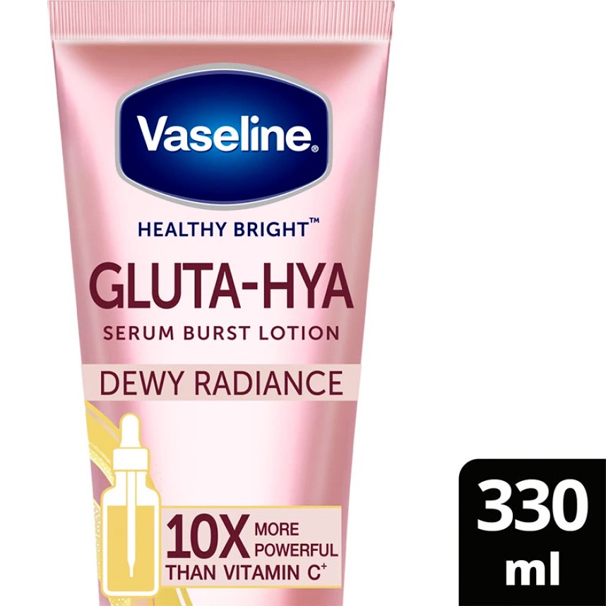 VASELINE Body Lotion Gluta-Hya Gluta Hya Hyaluron Niacinamide Serum Burst UV Dewy Radiance / Flawless Bright 200ml 200 ml 300 ml 330ml- Losion Badan Healthy Bright