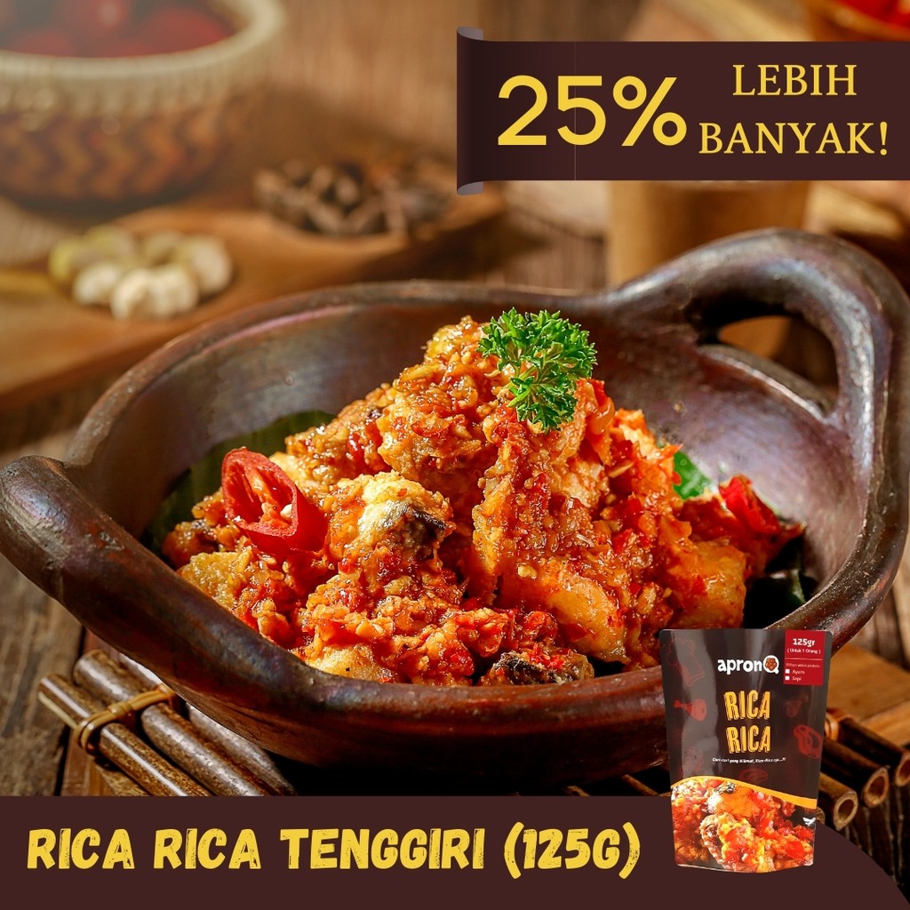 

APRONQ RICA RICA TENGGIRI 125 GRAM (SMALL)