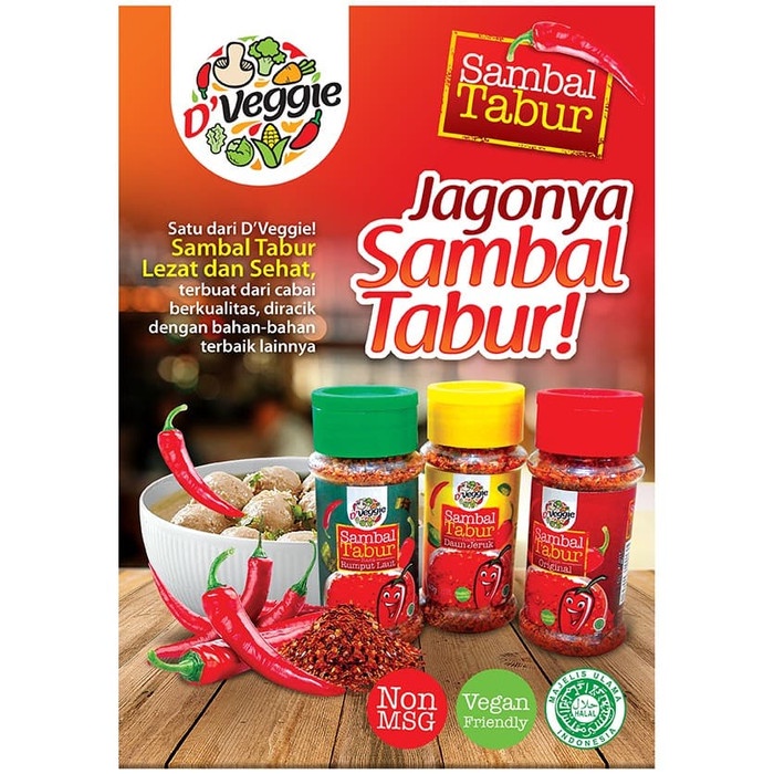 

Sambal-Aneka- Dveggie Sambal Tabur Rasa Daun Jeruk 40 Gram -Aneka-Sambal.