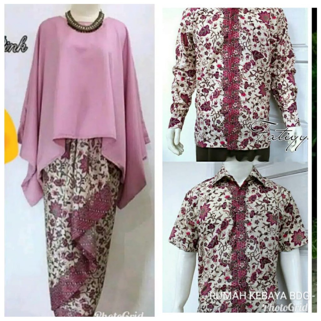 SET COUPLE  BATWING KATALI / BAJU KONDANGAN / KEBAYA MODERN / KEBAYA MURAH / BRUKAT COUPLE RUMAH KEBAYA BANDUNG RUMAH SONGKET BANDUNG