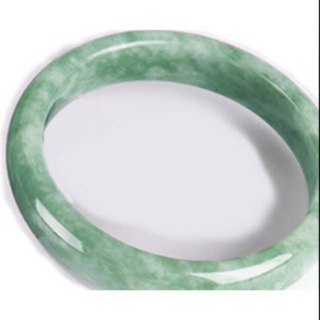 Gelang giok jade hijau muda