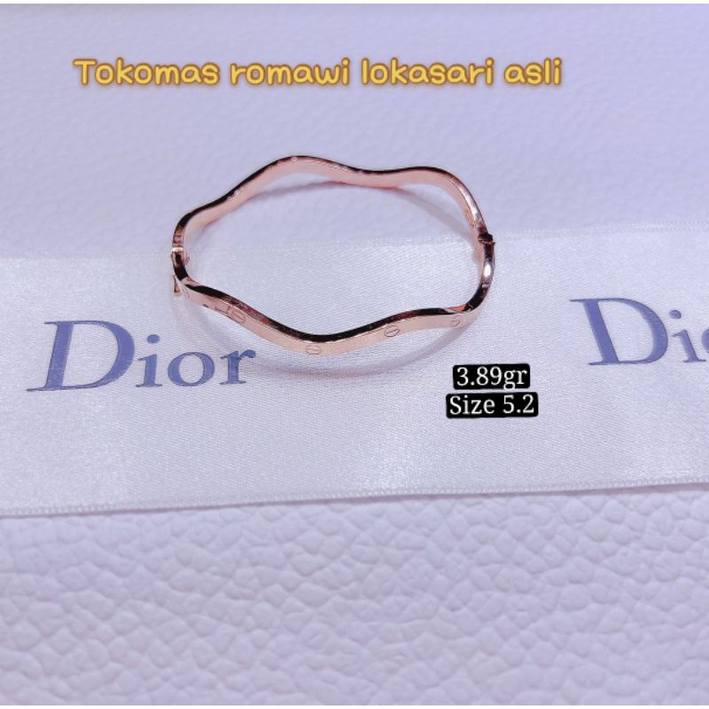 gelang Cartier terbaru kadar 750 %/17k-3.89gr