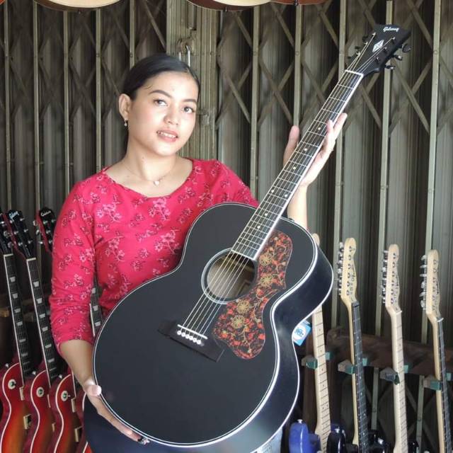 GITAR AKUSTIK GIBSON J200 HITAM