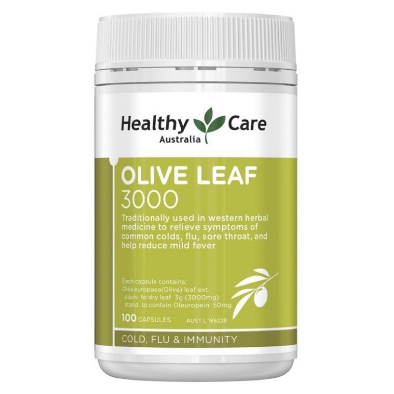 Healthy Care Natural High Strength Olive Leaf 3000 isi 100 capsules
