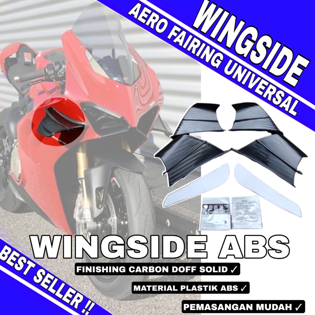 WINGLET SAMPING UNIVERSAL | WINGSIDE WINGLET AERO DINAMIS | WINGLET AEROFIN AEROFAIRING | WINGSIDE R