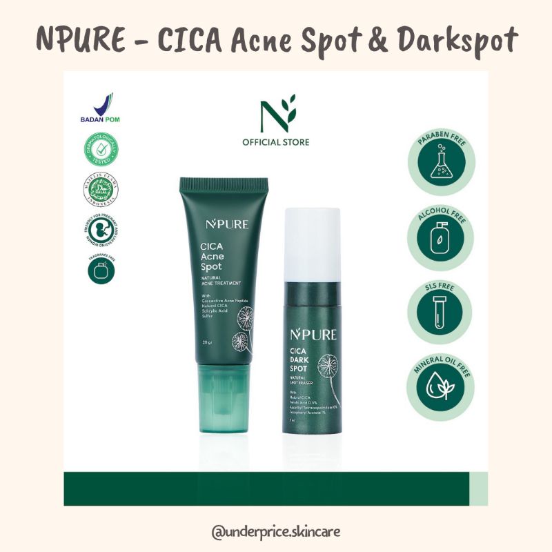 NPURE SPOT TREATMENT CICA ACNE SPOT &amp; CICA DARK SPOT