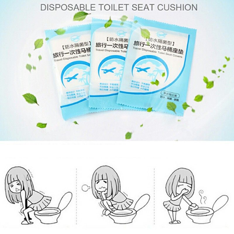 Plastik Alas Toilet / Travel Toilet Seat Cover / Plastik Tatakan Dudukan WC