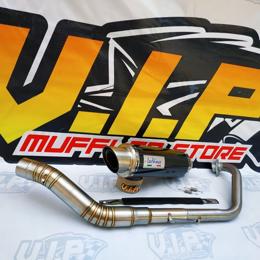 Knalpot LEOVINCE GP Corsa Carbon VIXION-R15-SONIC-CB 150R-CBR 150R