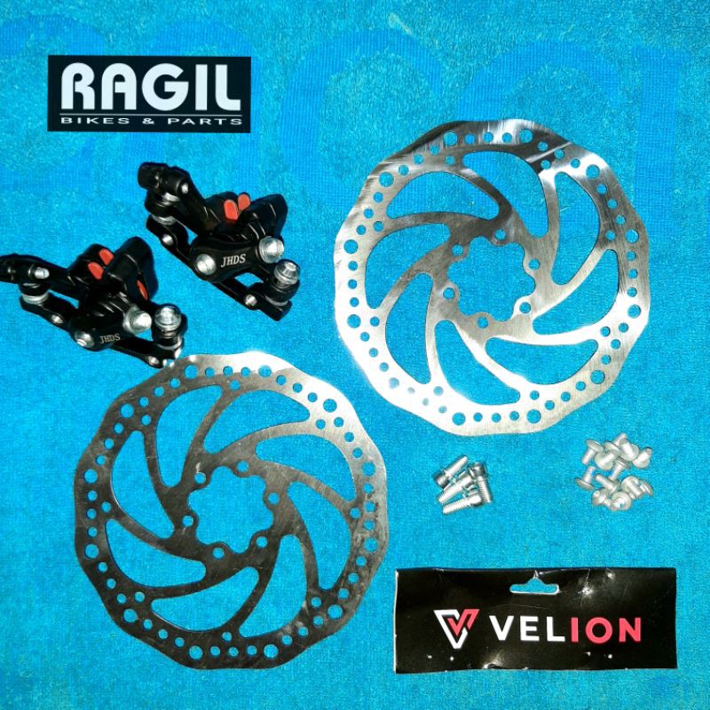 REM CAKRAM SEPEDA 1 SET DEPAN BELAKANG VELION