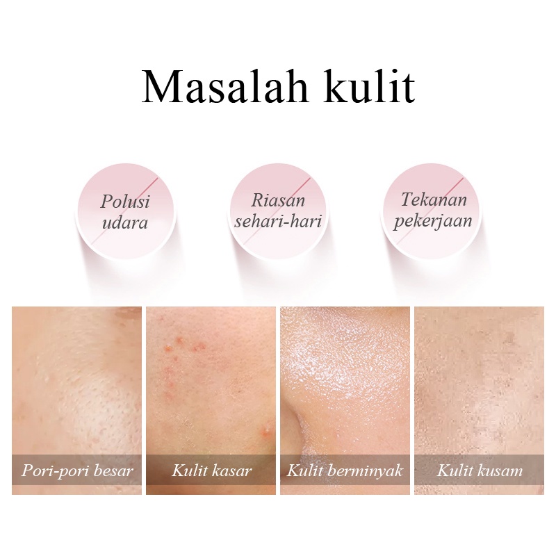 LAIKOU Masker Lumpur Sakura Membersihkan Komedo Hitam Komedo Putih Masker Tanah Liat 5g