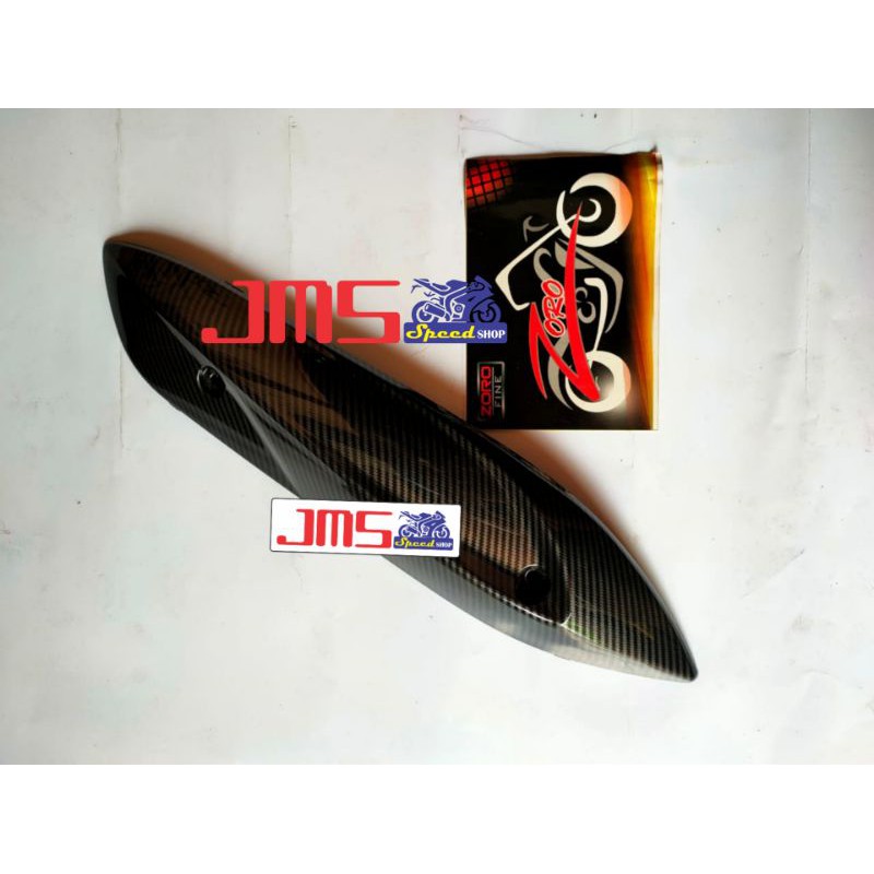 cover tutup knalpot carbon karbon yamaha mio j soul gt 110 Mio m3 soul gt 125 zoro pnp