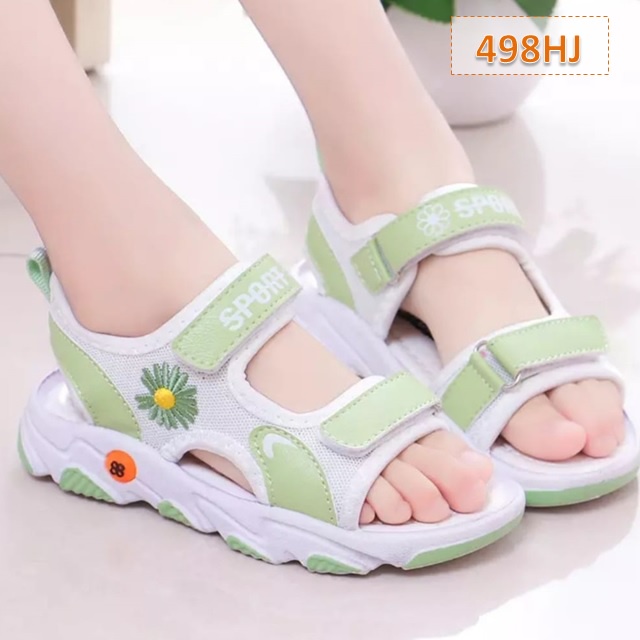 Sandal Anak Sun Sport Cewek Cowok Hitam Hijau Pink (498)