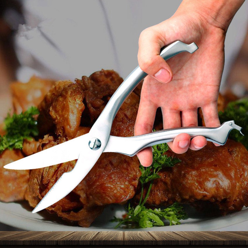 GUNTING TULANG DAGING Ayam Ikan Daging Udang Sayur Gunting Dapur Stainless THE BONE CUTTING SCISSORS Gunting kulit udang kepiting