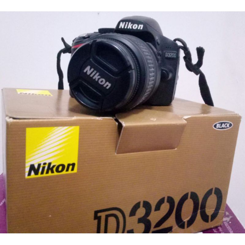 Camera DSLR Nikon 3200 SET ORI SECOND | MP 24 | Lensa 18-55 mm