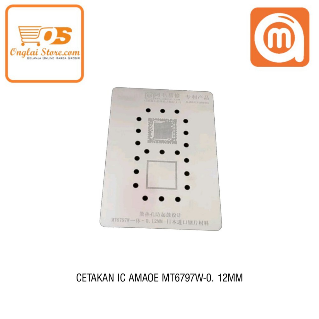 CETAKAN IC AMAOE MT6797W - 0.12MM